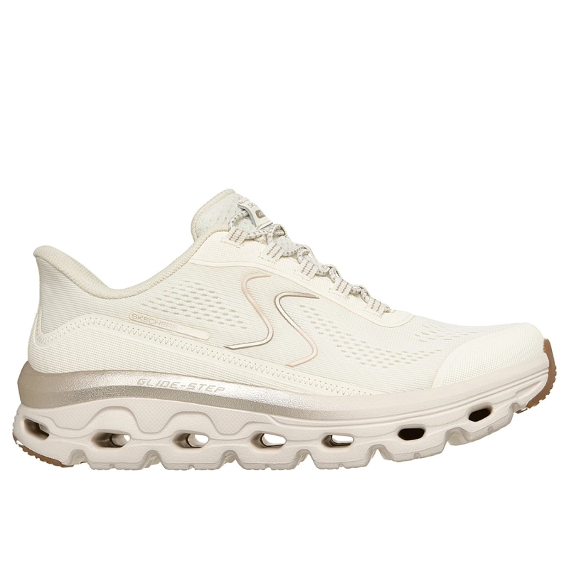 ZAPATILLAS SKECHERS MUJER SLIP-INS GLIDE-STEP SOLE BEIGE - 1