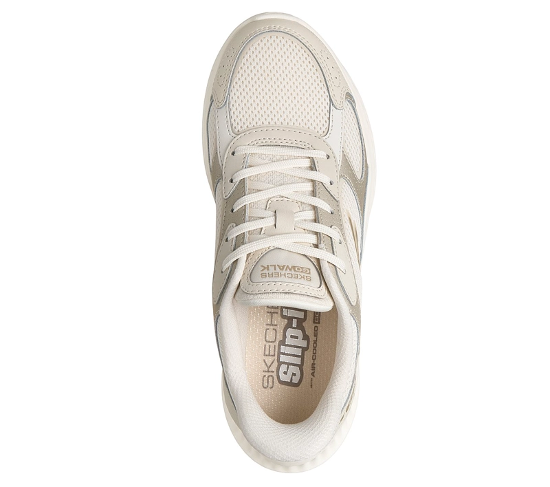 ZAPATILLAS SKECHERS MUJER SLIP-INS GO WALK NOW METALIZADO - 2