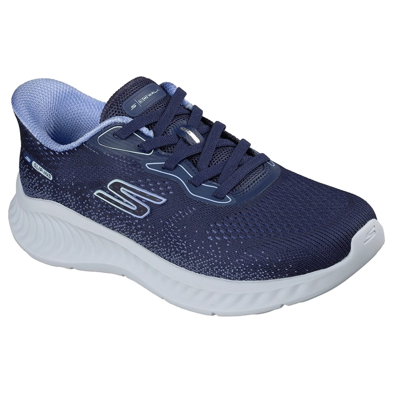 ZAPATILLAS SKECHERS MUJER SLIP-INS GO WALK NOW PARKER AZUL - 2