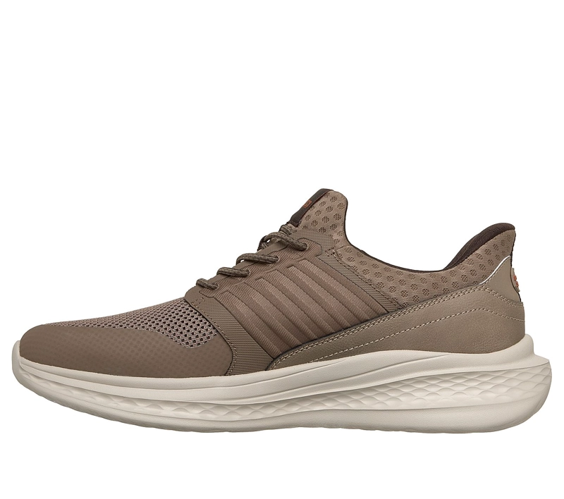 ZAPATILLAS SKECHERS HOMBRE SLIP-INS RELAXED FIT SLADE BEIGE - 4
