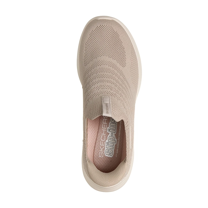 ZAPATILLAS SKECHERS MUJER SLIP-INS ULTRA FLEX 4.0 BEIGE - 2