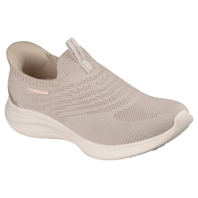 ZAPATILLAS SKECHERS MUJER SLIP-INS ULTRA FLEX 4.0 BEIGE - 5