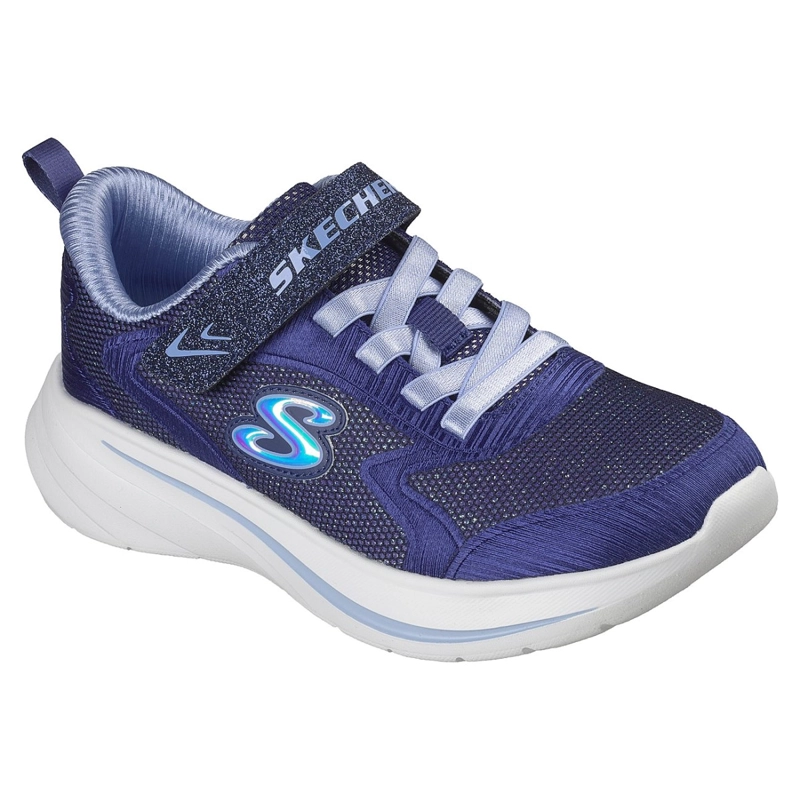 ZAPATILLAS SKECHERS NIÑA WAVE 92 AZUL - 5