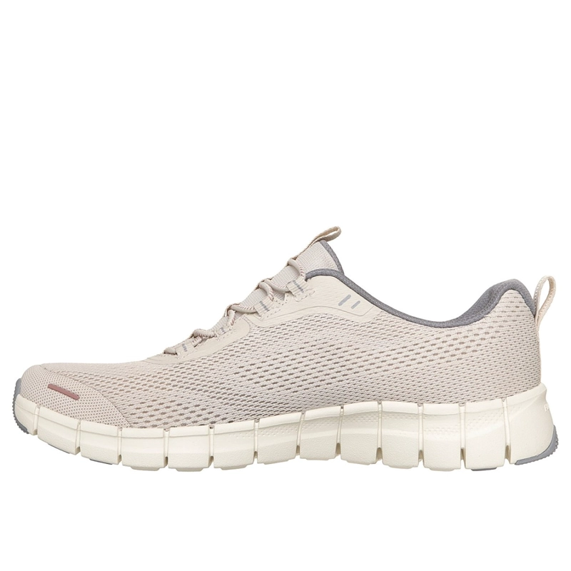 ZAPATILLAS SKECHERS MUJER FLEX STEP FREE SPIRIT BEIGE - 4
