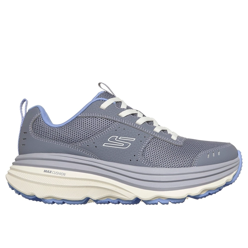 ZAPATILLAS SKECHERS MUJER RELAXED FIT MAX CUSHIONING GRIS - 1