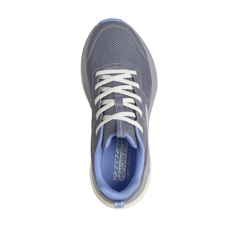ZAPATILLAS SKECHERS MUJER RELAXED FIT MAX CUSHIONING GRIS - 2