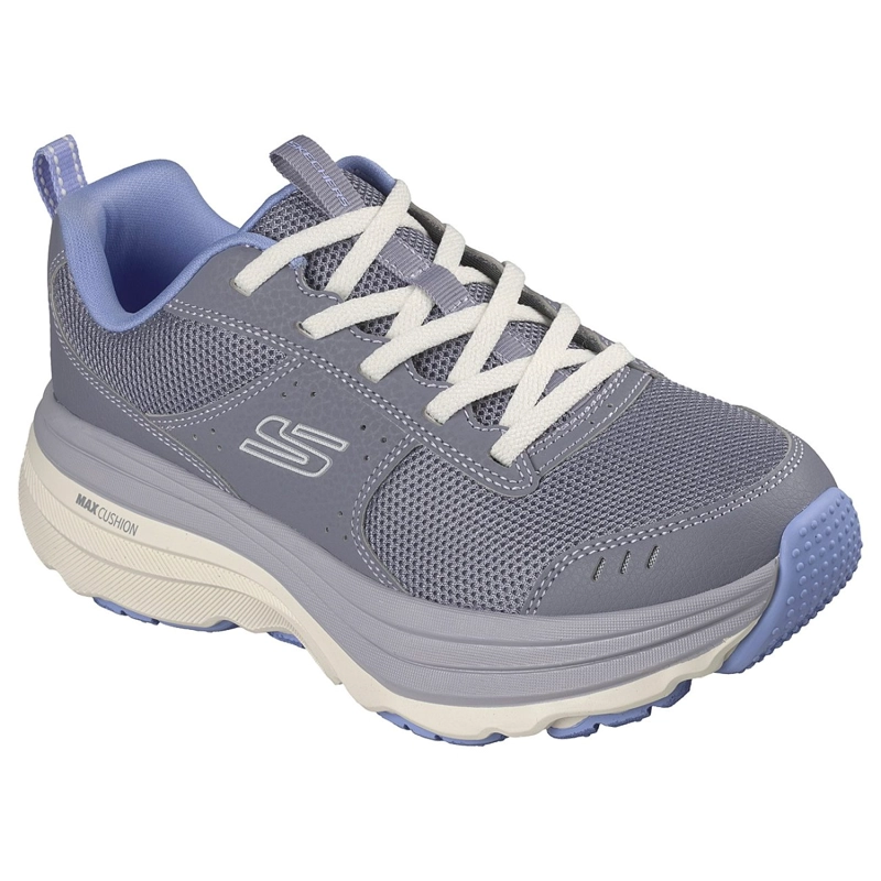 ZAPATILLAS SKECHERS MUJER RELAXED FIT MAX CUSHIONING GRIS - 5