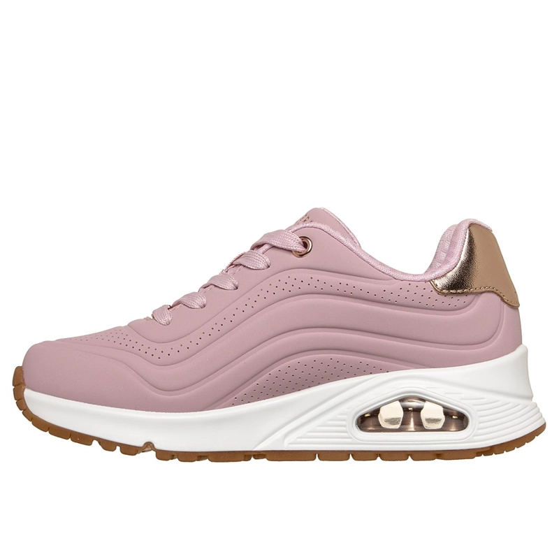 ZAPATILLAS SKECHERS NIÑA UNO GEN1 SHIMMER WAVE ROSADO - 4