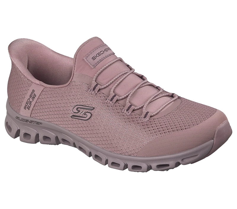 ZAPATILLAS SKECHERS MUJER SLIP-INS GLIDE-STEP VIBEY MORADO - 2