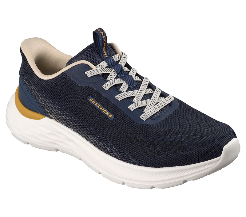 ZAPATILLAS SKECHERS HOMBRE SLIP-INS RELAXED FIT GARNER AZUL - 5