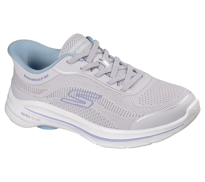 ZAPATILLAS SKECHERS MUJER SLIP-INS GO WALK 8 RYLEE GRIS - 5