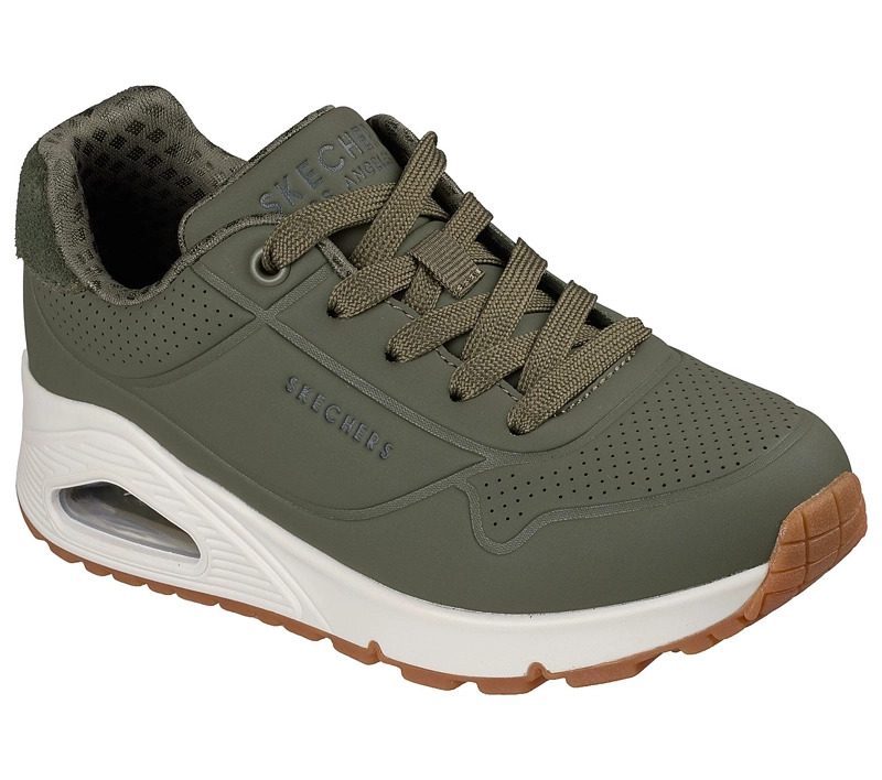 ZAPATILLAS SKECHERS NIÑO UNO GEN1 VERDE - 2