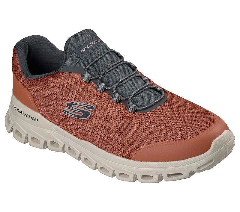 ZAPATILLAS SKECHERS HOMBRE GLIDE-STEP NOLTEK NARANJO - 5