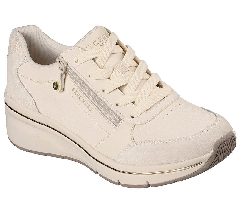 ZAPATILLAS SKECHERS MUJER BILLION FLEX LUXE UP BEIGE - 2