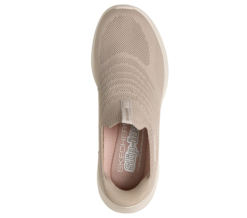 ZAPATILLAS SKECHERS MUJER SLIP-INS ULTRA FLEX 4.0 BEIGE - 2
