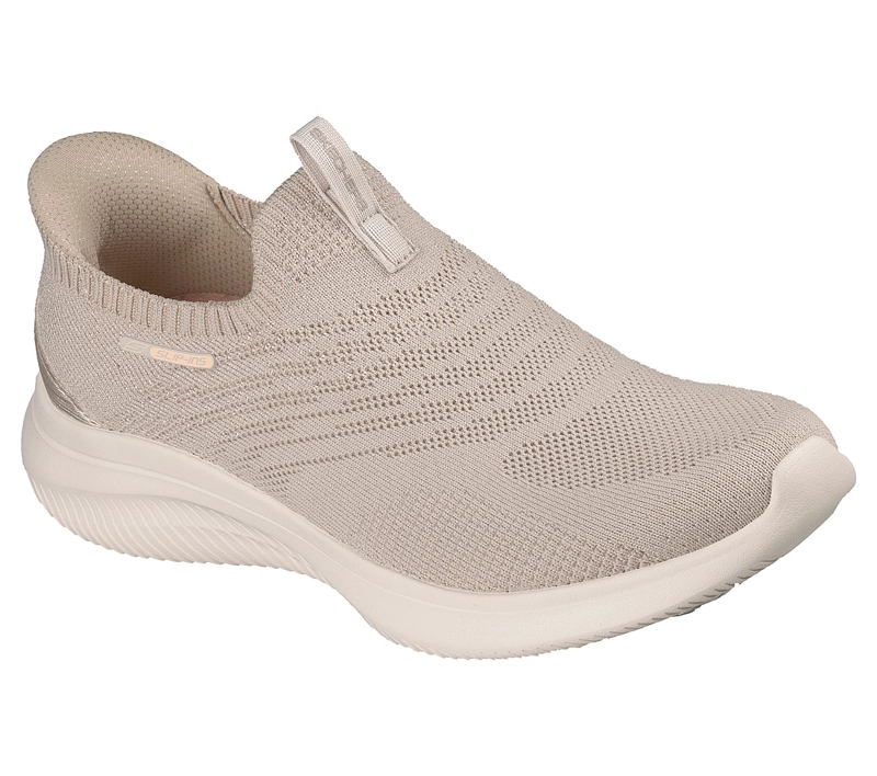 ZAPATILLAS SKECHERS MUJER SLIP-INS ULTRA FLEX 4.0 BEIGE - 5