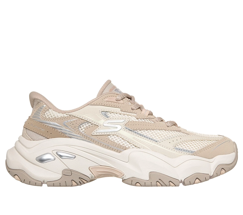 ZAPATILLAS SKECHERS MUJER SLIP-INS DLITES 6.0 BEIGE - 1