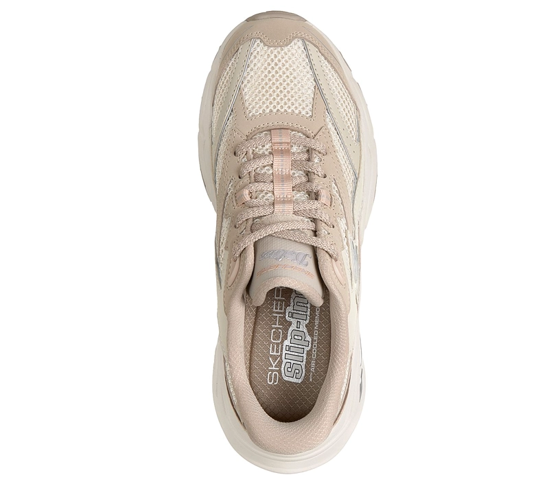 ZAPATILLAS SKECHERS MUJER SLIP-INS DLITES 6.0 BEIGE - 2
