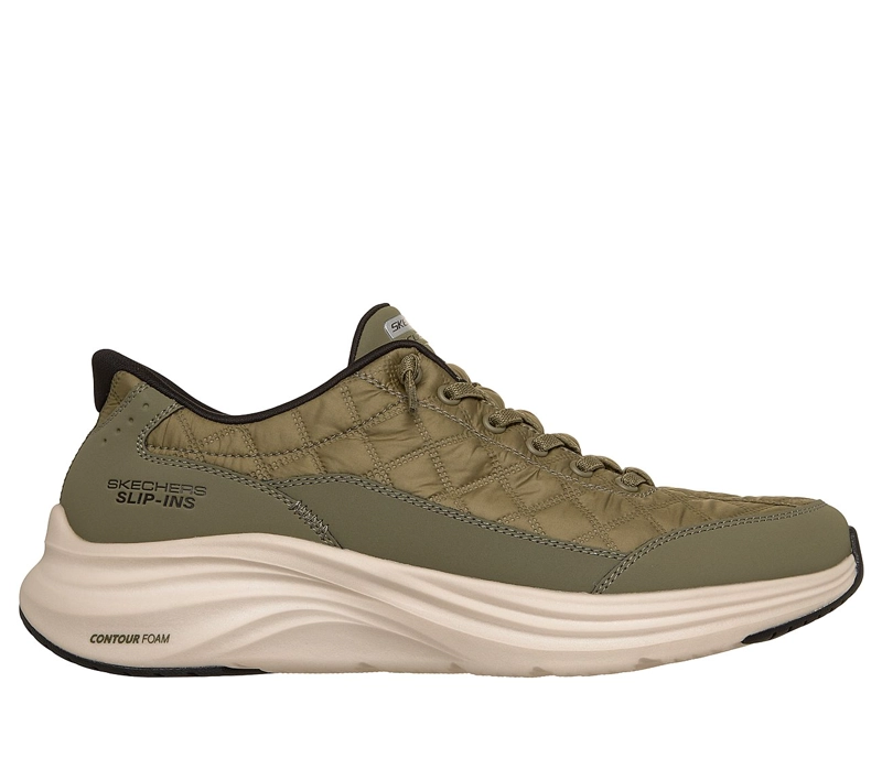 ZAPATILLAS SKECHERS HOMBRE SLIP-INS CONTOUR FOAM VERDE - 1