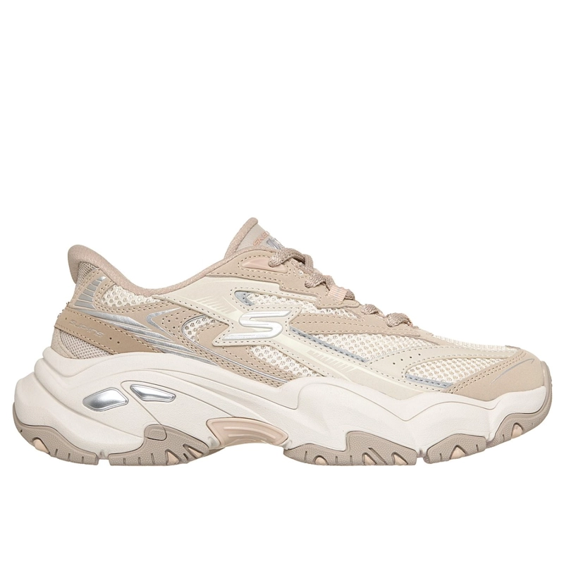 ZAPATILLAS SKECHERS MUJER SLIP-INS DLITES 6.0 BEIGE - 1
