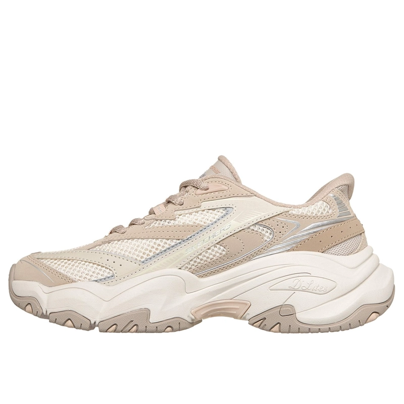 ZAPATILLAS SKECHERS MUJER SLIP-INS DLITES 6.0 BEIGE - 4