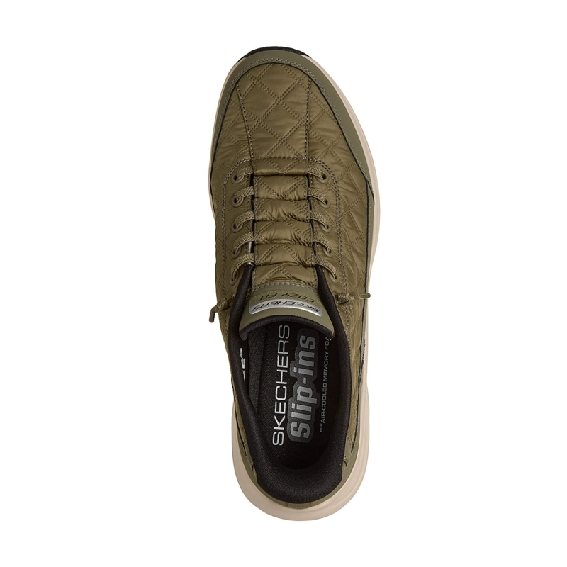 ZAPATILLAS SKECHERS HOMBRE SLIP-INS CONTOUR FOAM VERDE - 2