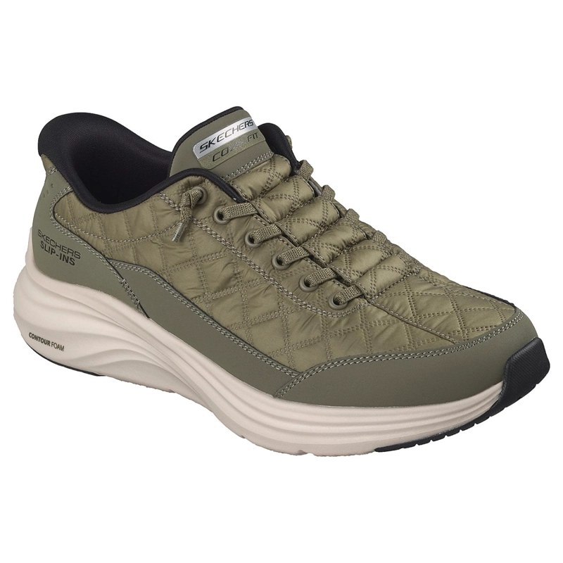 ZAPATILLAS SKECHERS HOMBRE SLIP-INS CONTOUR FOAM VERDE - 5