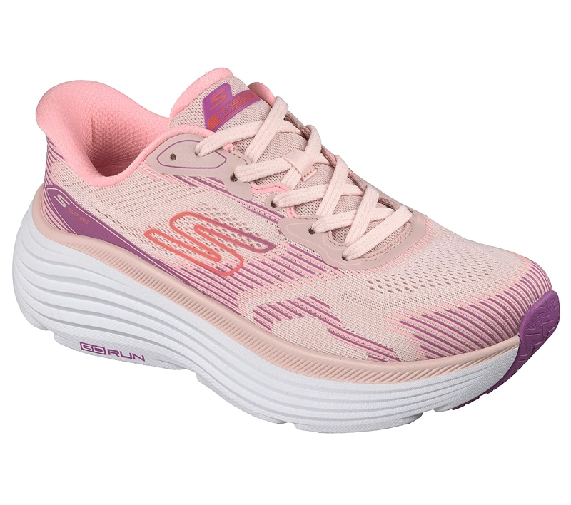 ZAPATILLAS SKECHERS MUJER SLIP-INS MAX CUSHIONING ROSADO - 5