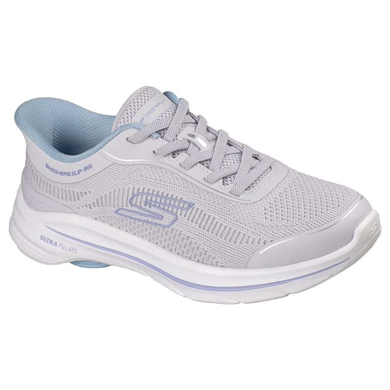 ZAPATILLAS SKECHERS MUJER SLIP-INS GO WALK 8 RYLEE GRIS - 5