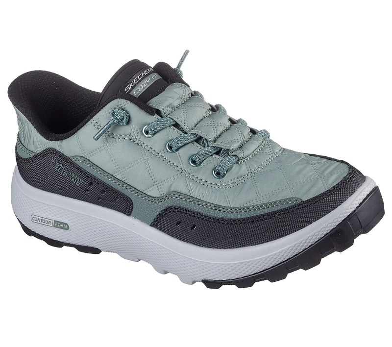 ZAPATILLAS SKECHERS MUJER SLIP-INS RELAXED FIT URBAN VERDE - 5