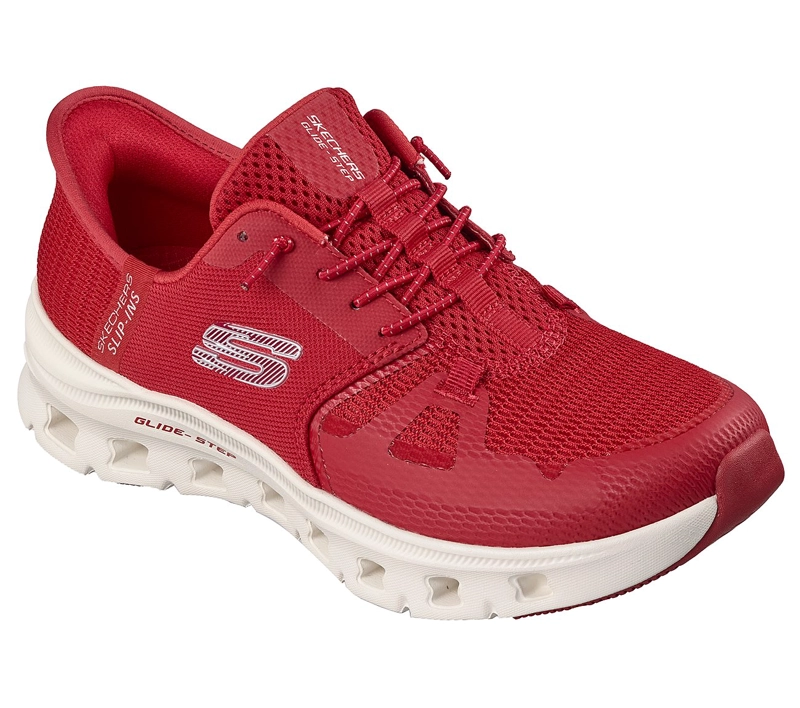 ZAPATILLAS SKECHERS MUJER SLIP-INS GLIDE-STEP PRO ROJO - 5