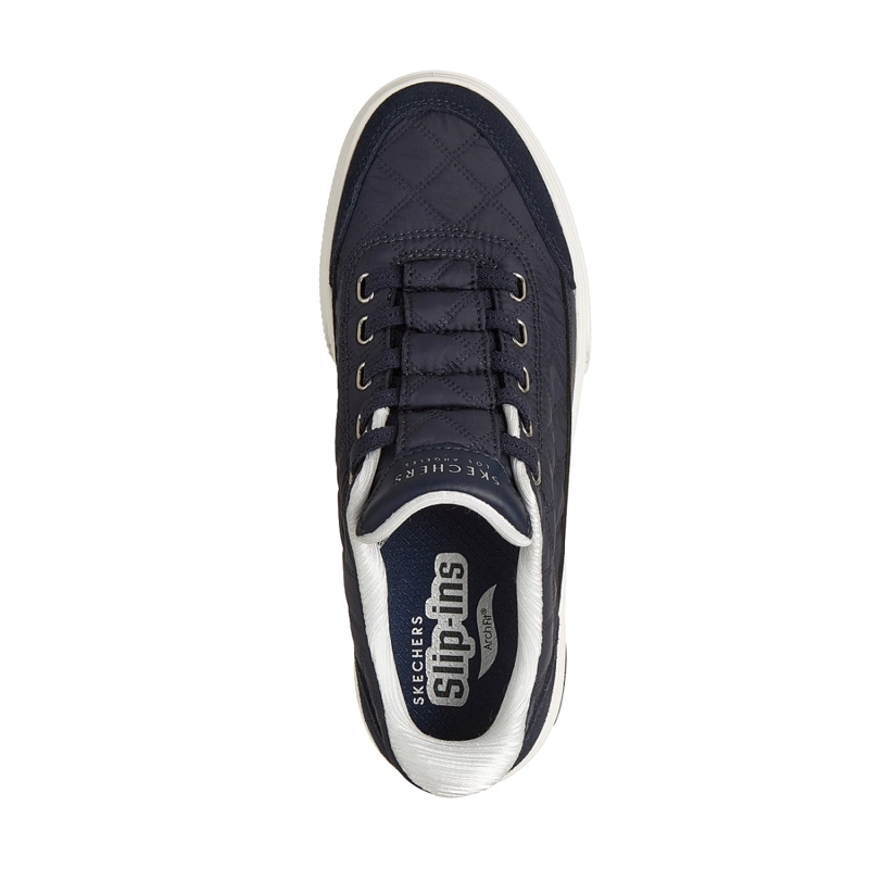 ZAPATILLAS SKECHERS MUJER SLIP-INS ARCH FIT ARCADE AZUL - 2