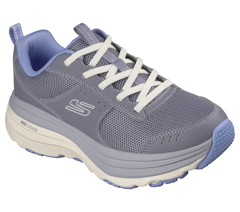 ZAPATILLAS SKECHERS MUJER RELAXED FIT MAX CUSHIONING GRIS - 5