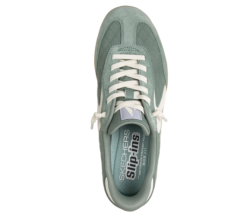ZAPATILLAS SKECHERS MUJER SLIP-INS HOTSHOT VERDE - 2