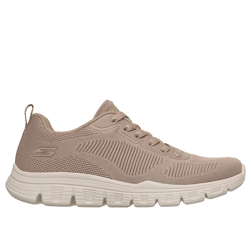 ZAPATILLAS SKECHERS MUJER BOBS SPORT B LIGHT BEIGE - 1