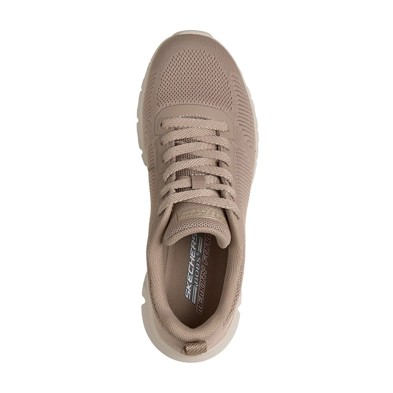 ZAPATILLAS SKECHERS MUJER BOBS SPORT B LIGHT BEIGE - 3