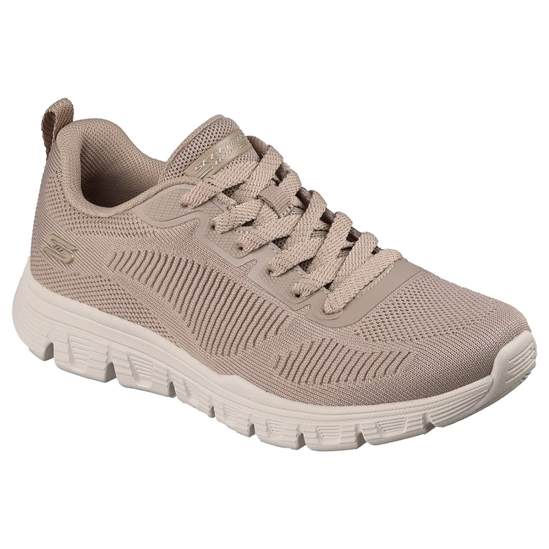 ZAPATILLAS SKECHERS MUJER BOBS SPORT B LIGHT BEIGE - 6