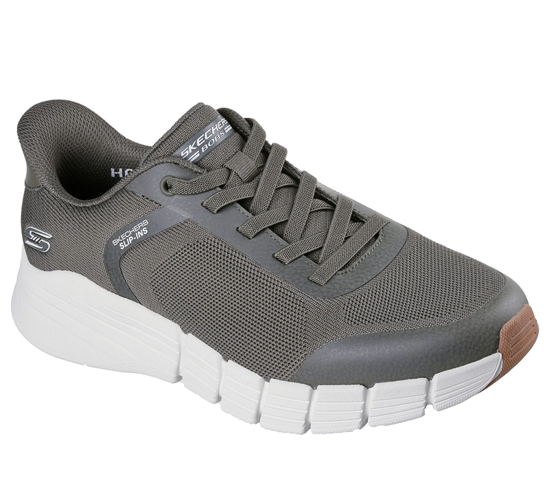 ZAPATILLAS SKECHERS HOMBRE SLIP-INS BOBS B FLEX 2.0 VERDE - 5