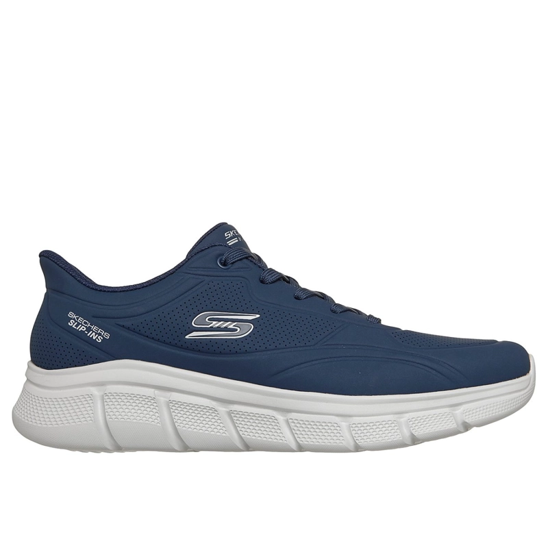 ZAPATILLAS SKECHERS HOMBRE SLIP-INS BOBS B FLEX SMOOTH AZUL - 1