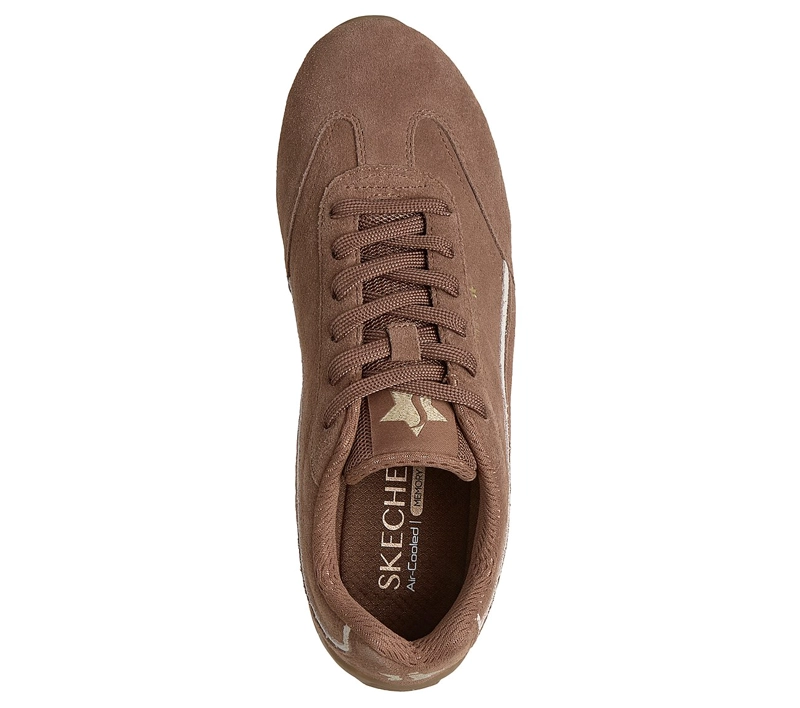 ZAPATOS SKECHERS MUJER COURT RACER CITY BELLE CAFE - 2