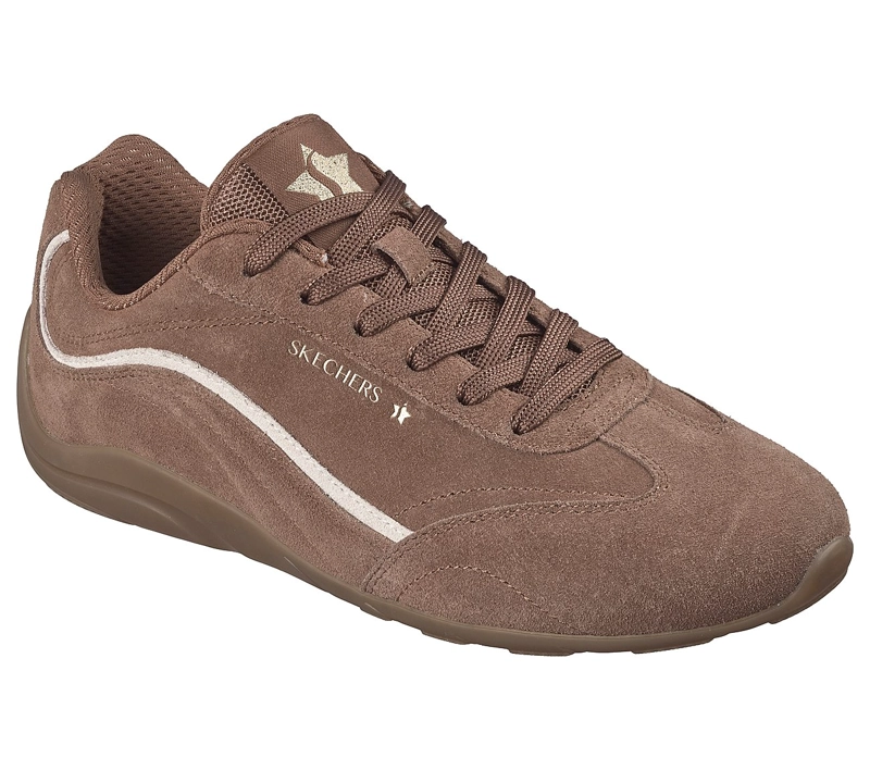 ZAPATOS SKECHERS MUJER COURT RACER CITY BELLE CAFE - 5