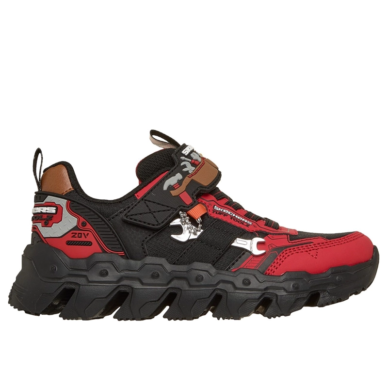 ZAPATOS SKECHERS NIÑO MEGA-FLEX LITE TUFF TOOLZ ROJO - 1