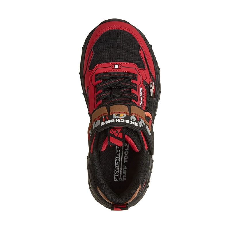 ZAPATOS SKECHERS NIÑO MEGA-FLEX LITE TUFF TOOLZ ROJO - 2