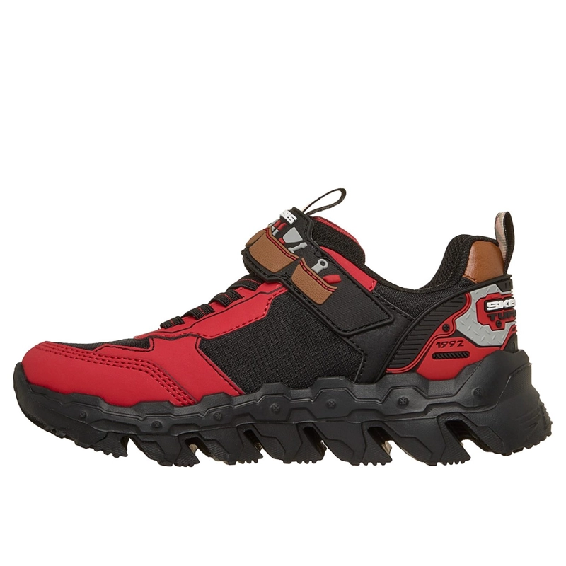 ZAPATOS SKECHERS NIÑO MEGA-FLEX LITE TUFF TOOLZ ROJO - 4