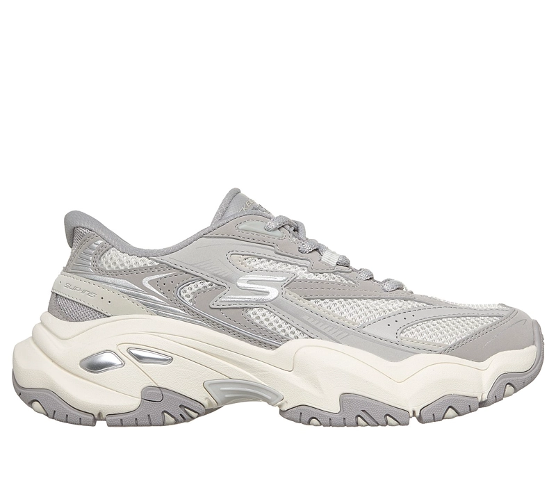 ZAPATILLAS SKECHERS MUJER SLIP-INS DLITES 6.0 GRIS - 1