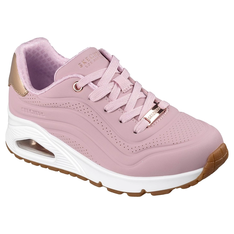 ZAPATILLAS SKECHERS NIÑA UNO GEN1 SHIMMER WAVE ROSADO - 5