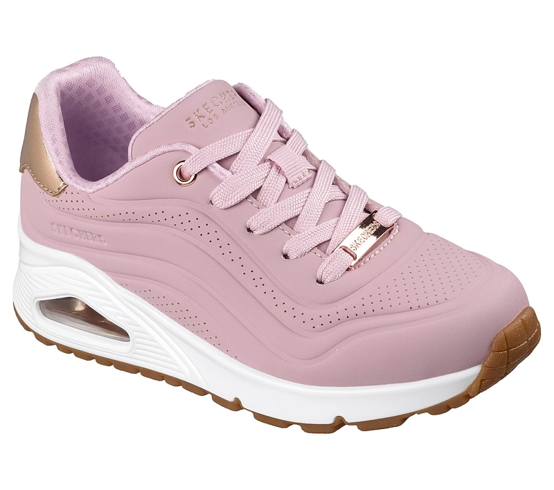 ZAPATILLAS SKECHERS NIÑA UNO GEN1 SHIMMER WAVE ROSADO - 5