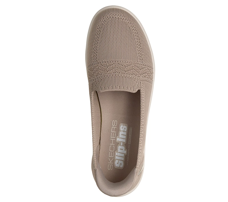 ZAPATILLAS SKECHERS MUJER SLIP-INS ON-THE-GO FLEX BEIGE - 2
