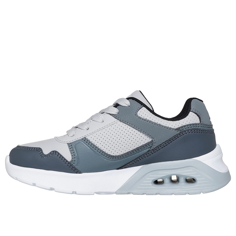 ZAPATILLAS SKECHERS NIÑO UNO LITE 2.0 GRIS - 4