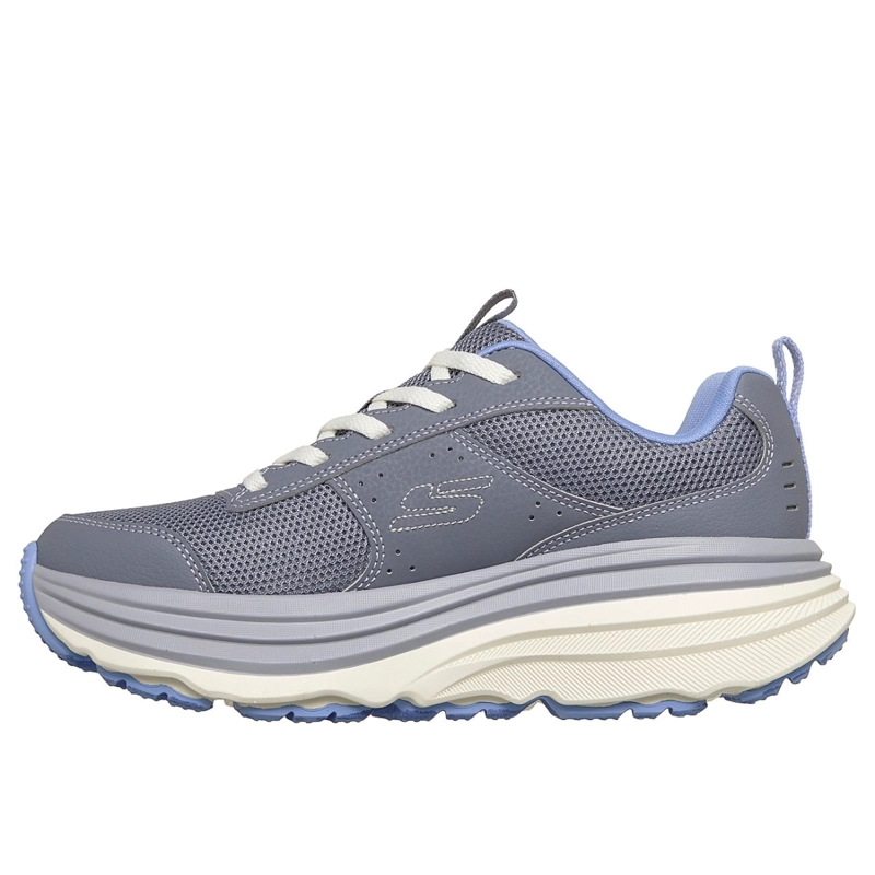 ZAPATILLAS SKECHERS MUJER RELAXED FIT MAX CUSHIONING GRIS - 4